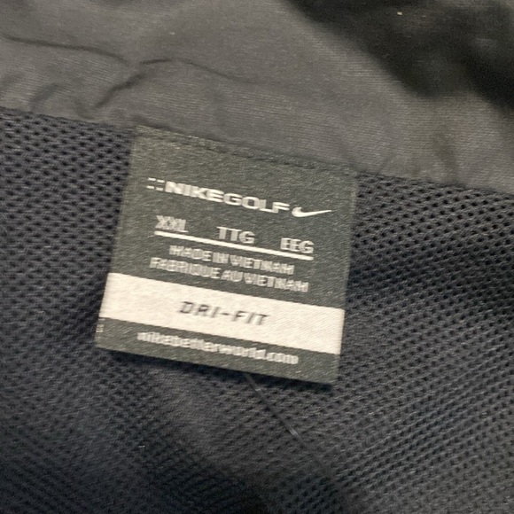 Nike rain wind breaker jacket men XXL black outdoor hiking casual camp - Picture 5 of 11